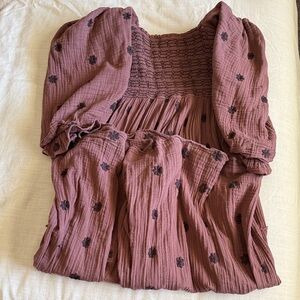 Free People Dahlia Embroidered maxi dress